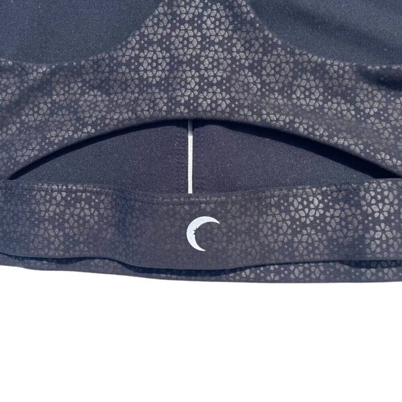 Zyia Flower Power Sports Bra gym run workout athletic black gray womens medium - Picture 6 of 9